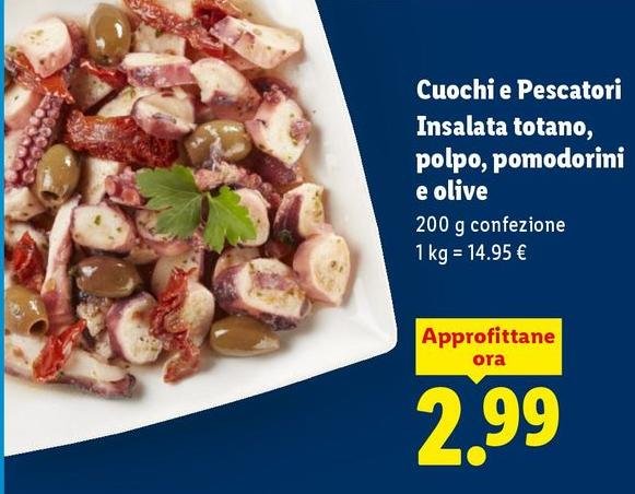 Cuochi E Pescatori - Insalata Totano, Polpo, Pomodorini E Olive
