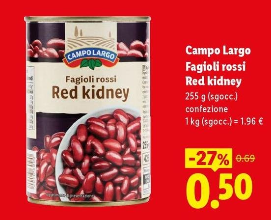 Campo Largo - Fagioli Rossi Red Kidney