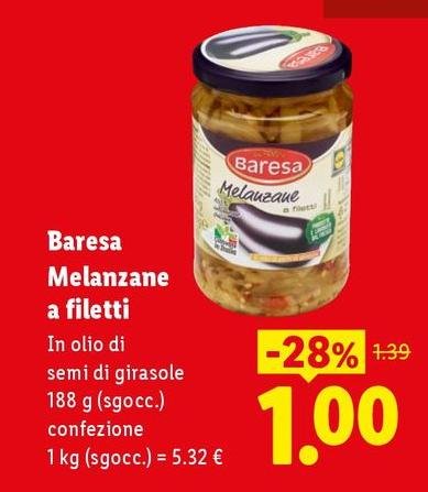 Baresa - Melanzane A Filetti