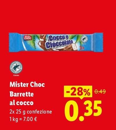 Mister Choc - Barrette Al Cocco