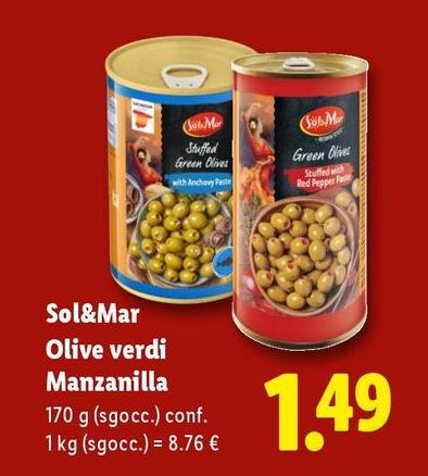 Sol & Mar - Olive Verdi Manzanilla