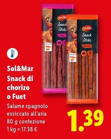 Sol & Mar - Snack Di Chorizo O Fuet