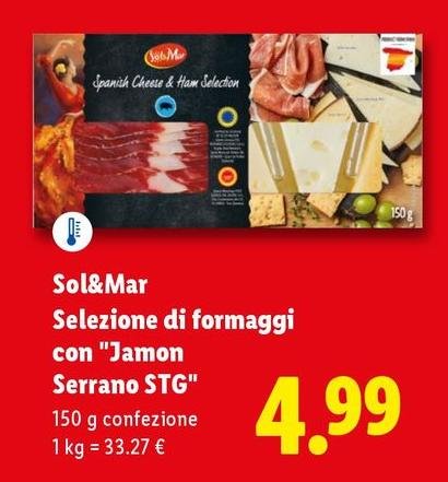 Sol & Mar - Selezione Di Formaggi Con "Jamon Serrano STG"