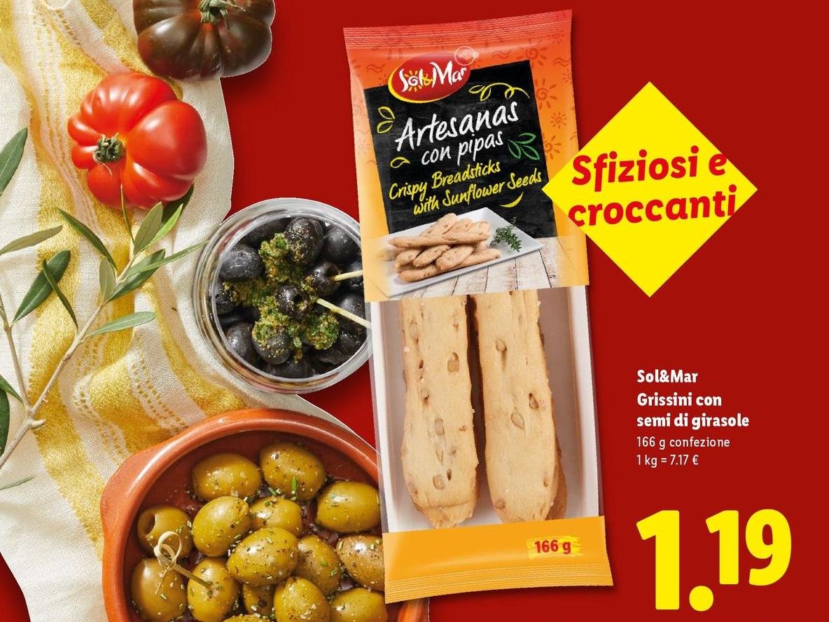 Sol & Mar - Grissini Con Semi Di Girasole