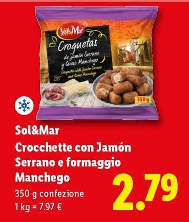 Sol & Mar - Crocchette Con Jamón Serrano E Formaggio Manchego