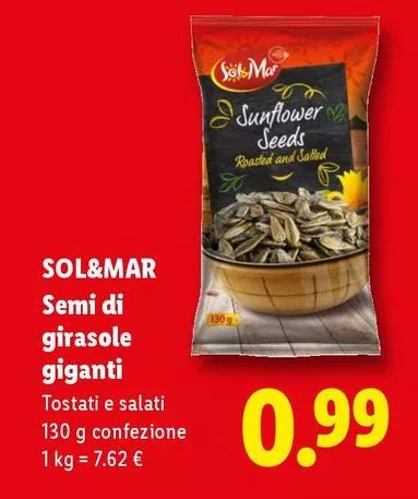 Sol & Mar - Semi Di Girasole Giganti