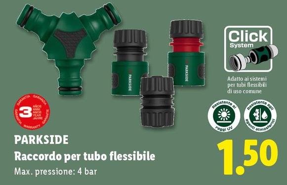 Parkside - Raccordo Per Tubo Flessibile