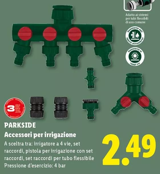 Parkside - Accessori Per Irrigazione