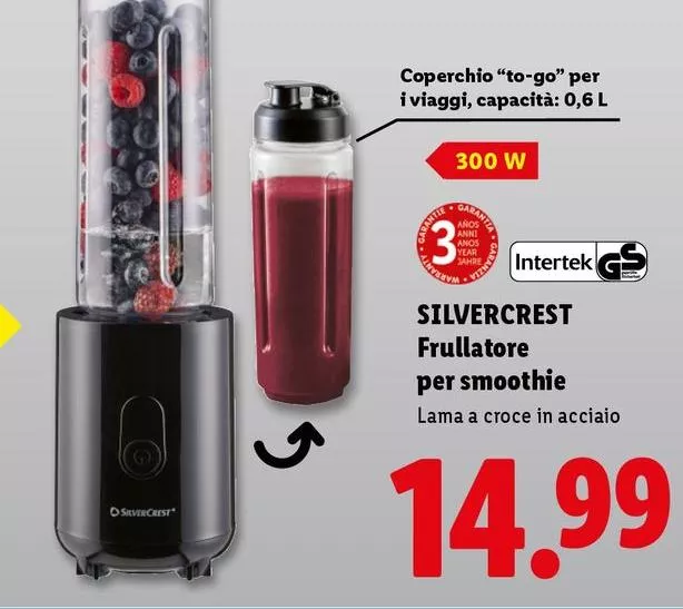 Silvercrest - Frullatore Per Smoothie