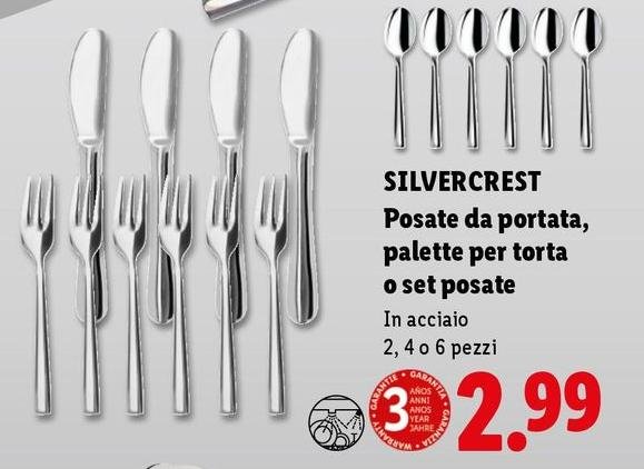 Silvercrest - Posate Da Portata, Palette Per Torta O Set Posate