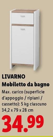Livarno - Mobiletto Da Bagno