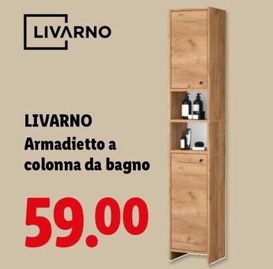 Livarno - Armadietto A Colonna Da Bagno