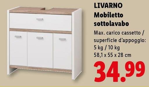 Livarno - Mobiletto Sottolavabo