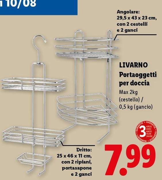 Livarno - Portaoggetti Per Doccia
