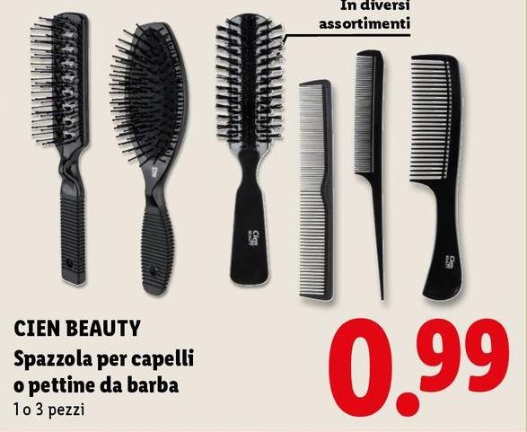 Cien Beauty - Spazzola Per Capelli O Pettine Da Barba
