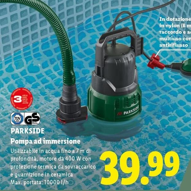 Parkside - Pompa Ad Immersione