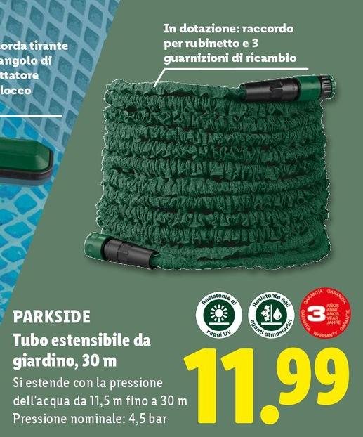 Parkside - Tubo Estensibile Da Giardino, 30 M