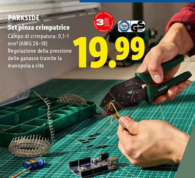 Parkside - Set Pinza Crimpatrice