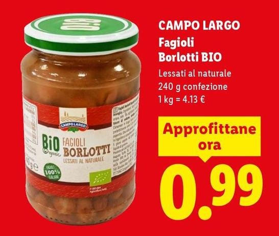 Campo Largo - Fagioli Borlotti Bio