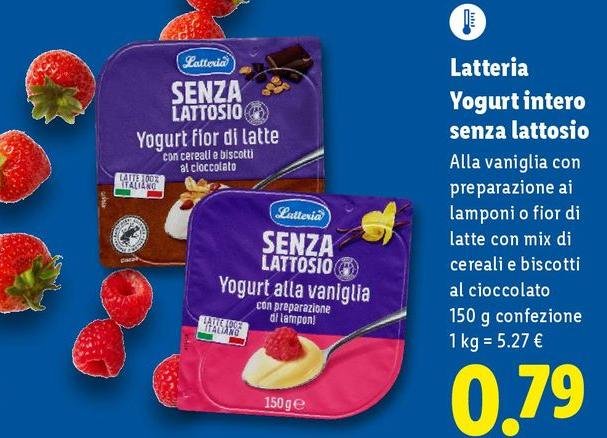 Latteria - Yogurt Intero Senza Lattosio