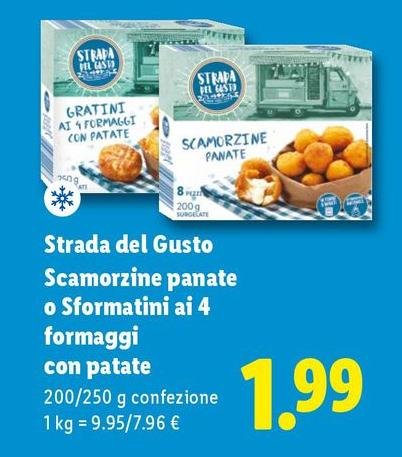 Strada Del Gusto - Scarmorzine Panate O Sformatini Ai 4 Formaggi Con Patate