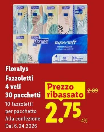 Floralys - Fazzoletti 30 Pacchetti