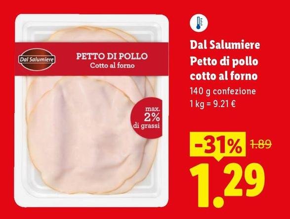 Dal Salumiere - Petto Di Pollo Cotto Al Forno