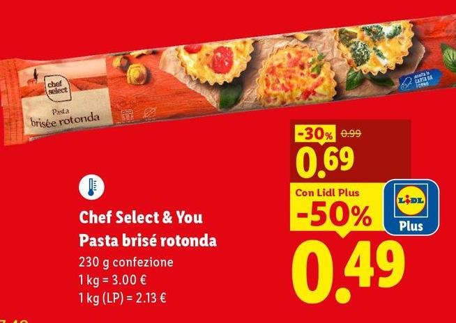 Chef Select - Pasta Brise Rotonda