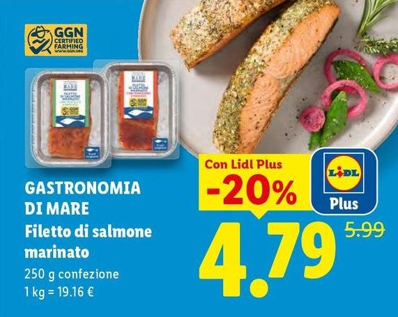 Gastronomia di mare - Filetto Di Salmone Marinato