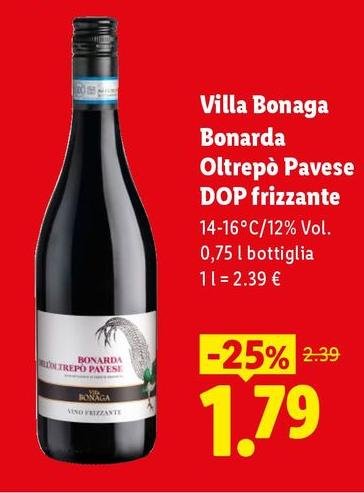 Villa Bonaga - Bonarda Oltrepo Pavese DOP Frizzante