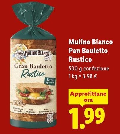 Mulino Bianco - Pan Bauletto Rustico
