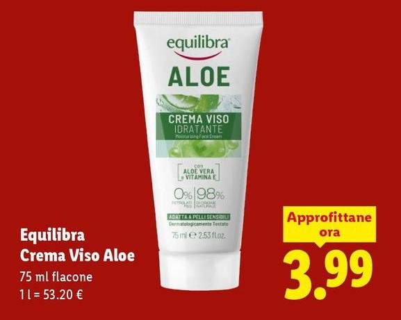 Equilibra - Crema Viso Aloe
