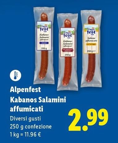 Alpen Fest - Kabanos Salamini Affumicati