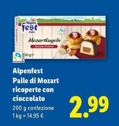Alpen Fest - Palle Di Mozart Ricoperte Con Cioccolato
