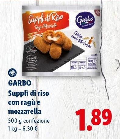 Garbo - Suppli Di Riso Con Ragu E Mozzarella