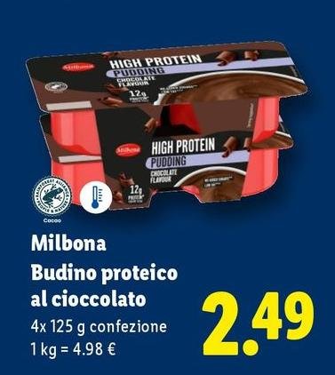 Milbona - Budino Proteico Al Cioccolato