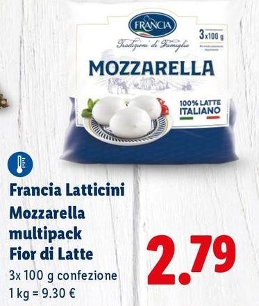 Francia Latticini - Mozzarella Multipack Fior Di Latte