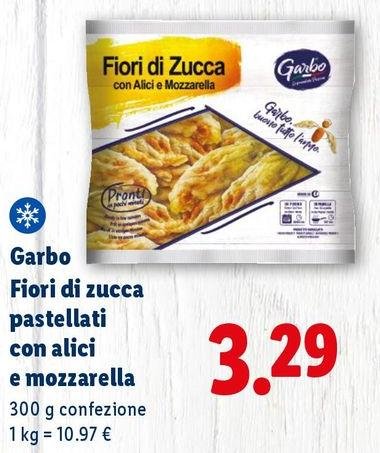 Garbo - Fiori Di Zucca Pastellati Con Alici E Mozzarella