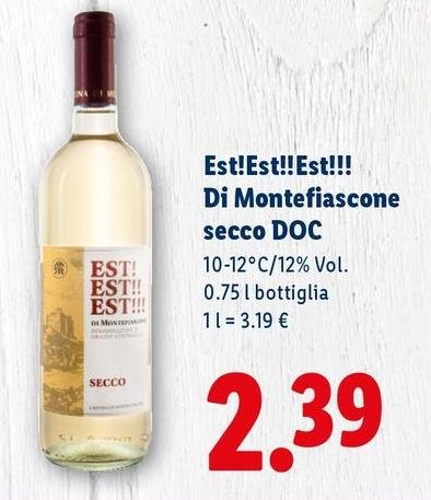 Est! Est!!! Est!!! Di Montefiascone Secco DOC