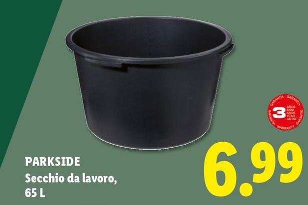 Parkside - Secchio Da Lavoro, 65 L