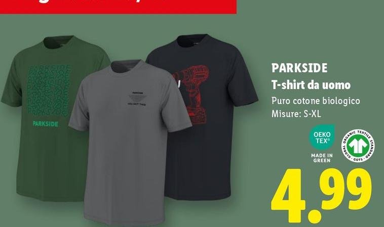 Parkside - T-Shirt Da Uomo