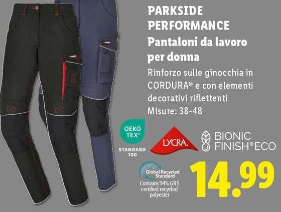 Parkside - Performance Pantaloni Da Lavoro Per Donna