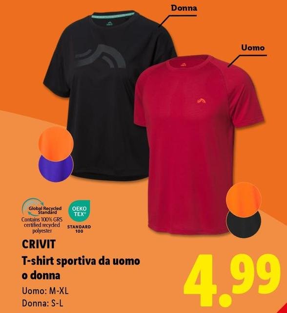 Crivit - T-Shirt Sportiva Da Uomo O Donna