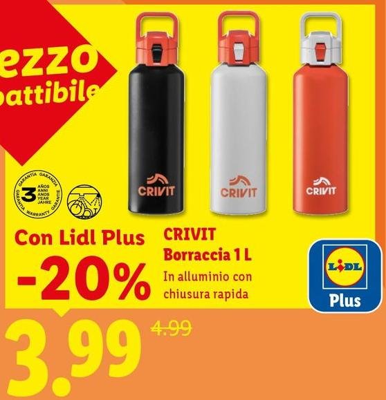 Crivit - Borraccia 1 L