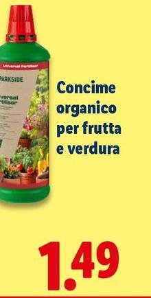 Parkside - Concime Organico Per Frutta E Verdura