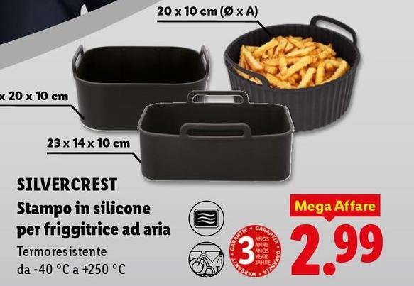 Silvercrest - Stampo In Silicone Per Friggitrice Ad Aria