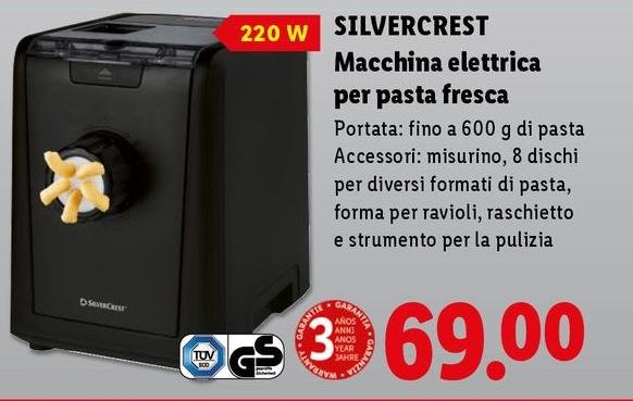 Silvercrest - Macchina Elettrica Per Pasta Fresca