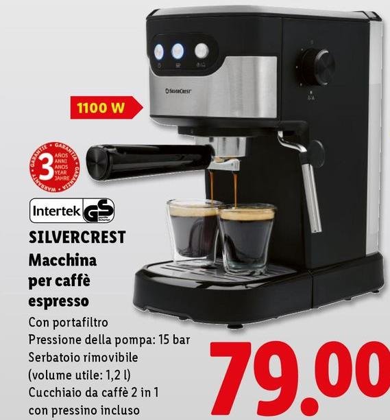 Silvercrest - Macchina Per Caffè Espresso