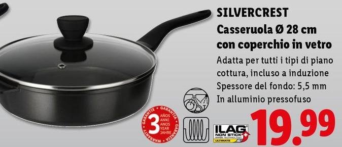 Silvercrest - Casseruola Con Coperchio In Vetro