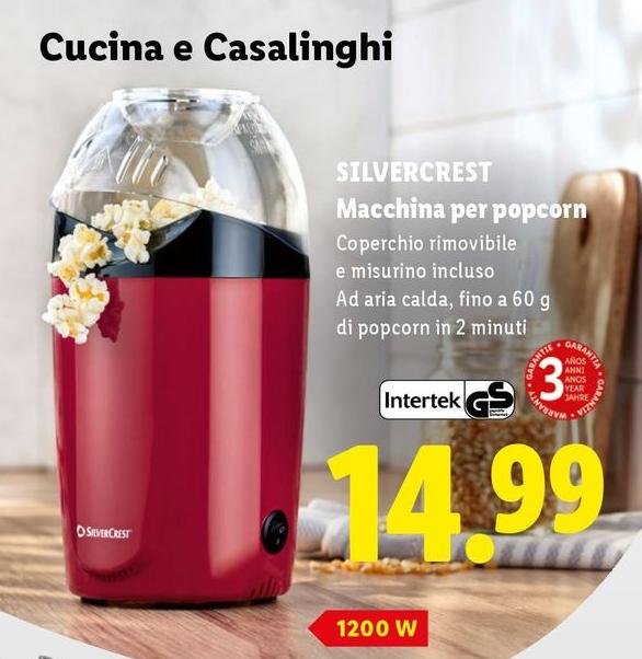 Silvercrest - Macchina Per Popcorn